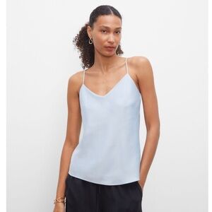 NWT Club Monaco Kora Cami Camisole, Size Small, Silver / Soft Blue